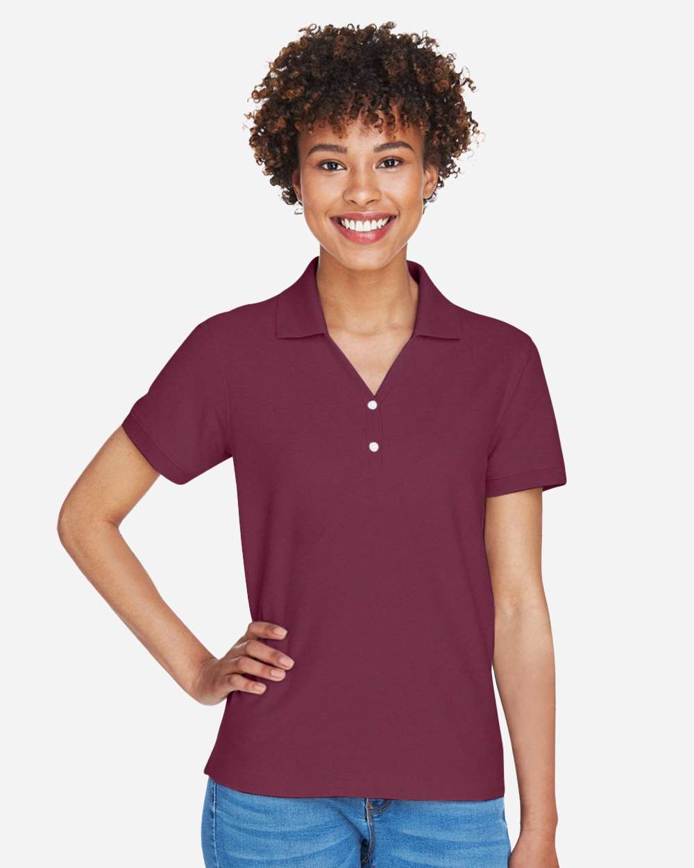 Devon & Jones-D100W-Women's Pima Piqué Polo - Image 9