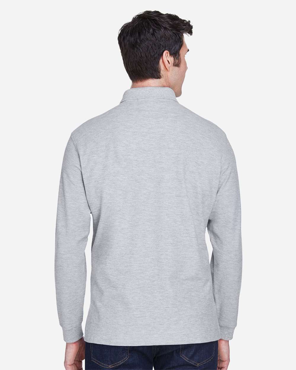 Devon & Jones-D110-Men's Pima Piqué Long Sleeve Polo - Image 11