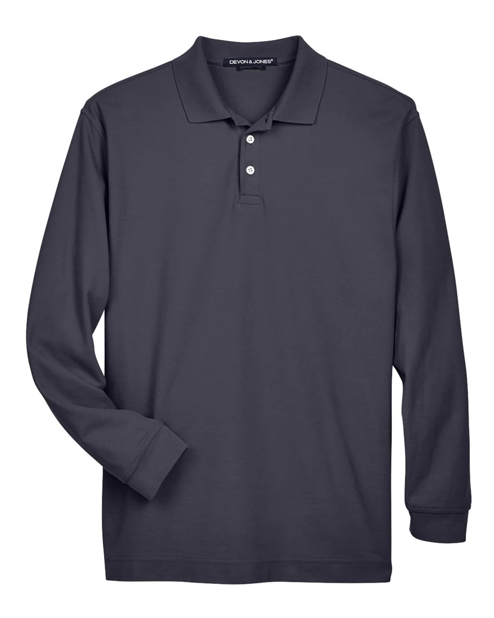 Devon & Jones-D110-Men's Pima Piqué Long Sleeve Polo - Image 12