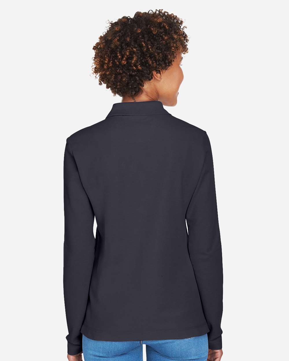 Devon & Jones-D110W-Women's Pima Piqué Long Sleeve Polo - Image 11