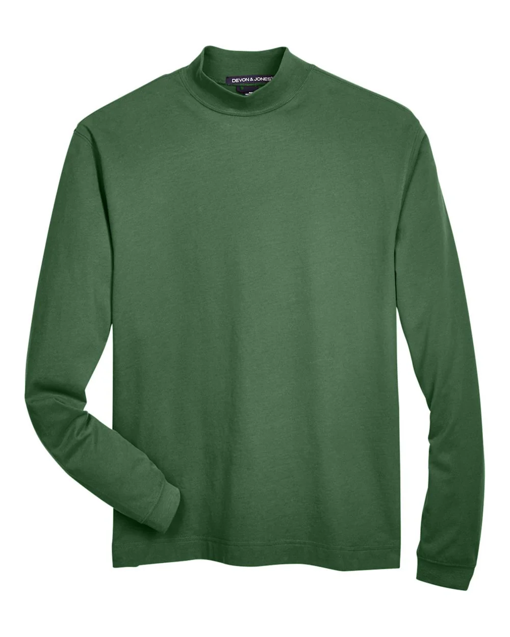 Devon & Jones-D420-Unisex Sueded Jersey Mock Neck T-Shirt - Image 12