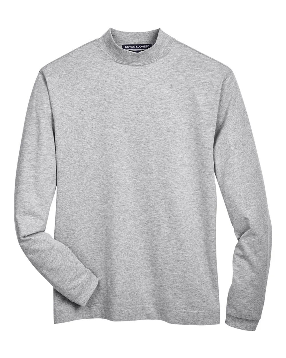 Devon & Jones-D420-Unisex Sueded Jersey Mock Neck T-Shirt - Image 17