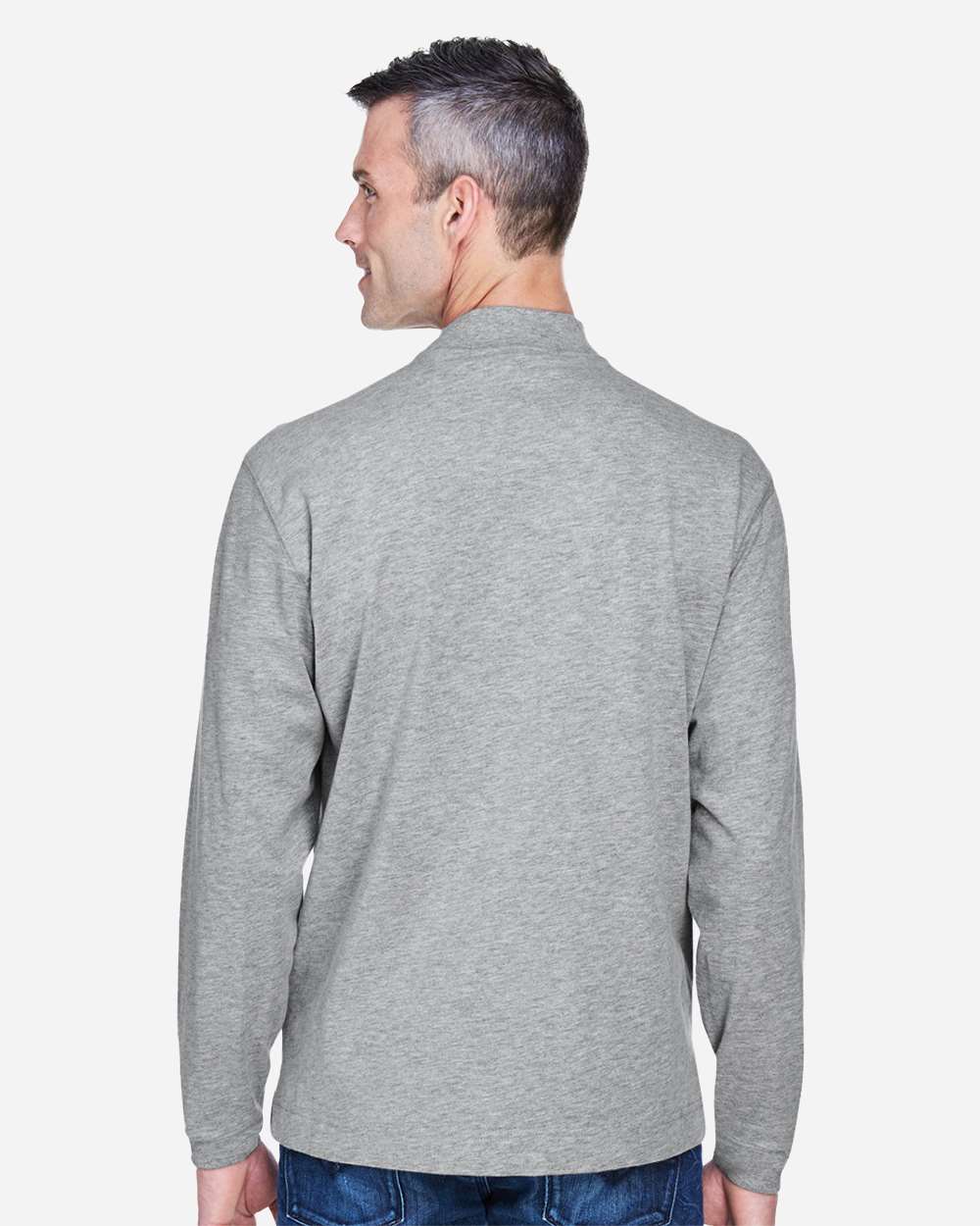 Devon & Jones-D420-Unisex Sueded Jersey Mock Neck T-Shirt - Image 21