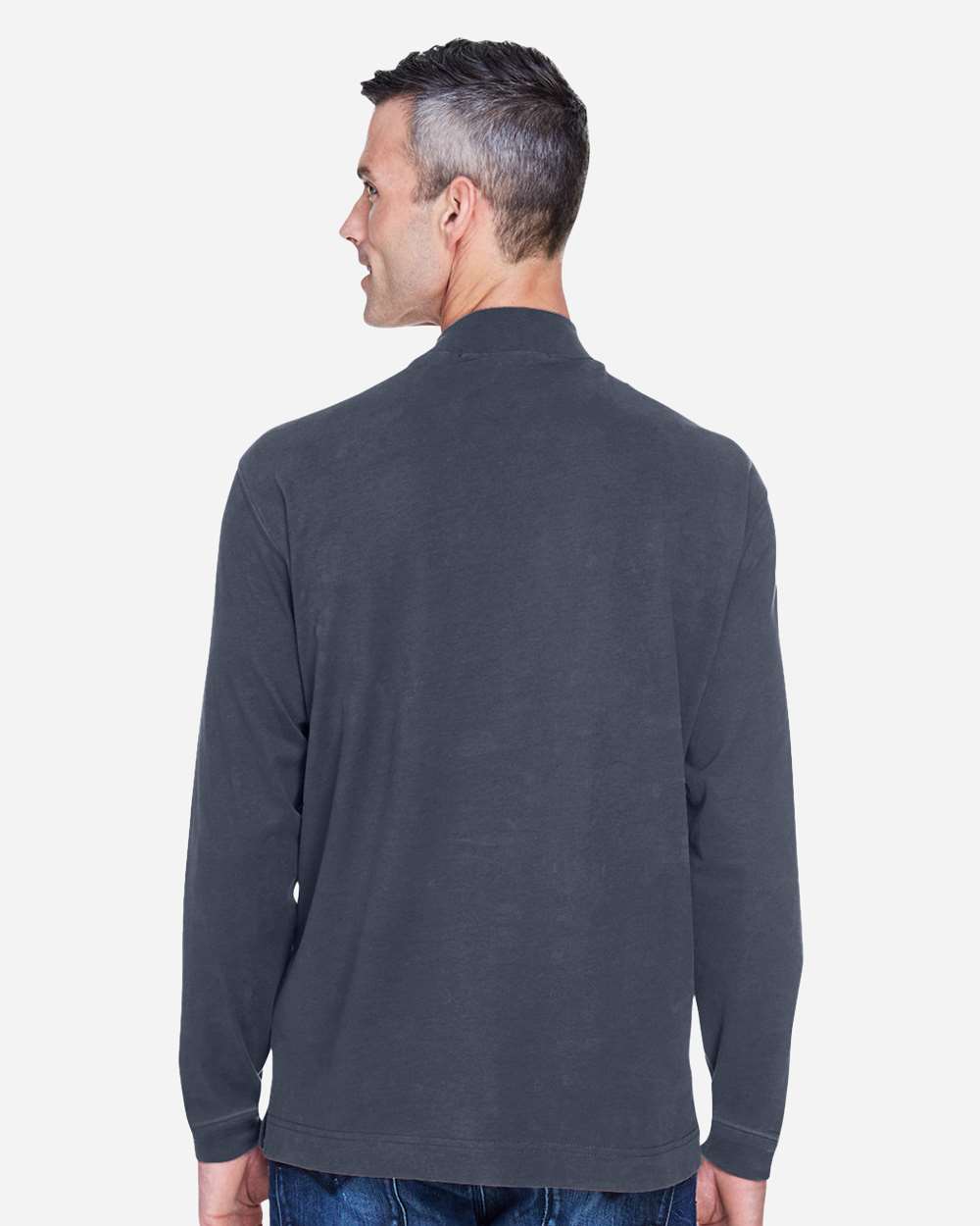 Devon & Jones-D420-Unisex Sueded Jersey Mock Neck T-Shirt - Image 26