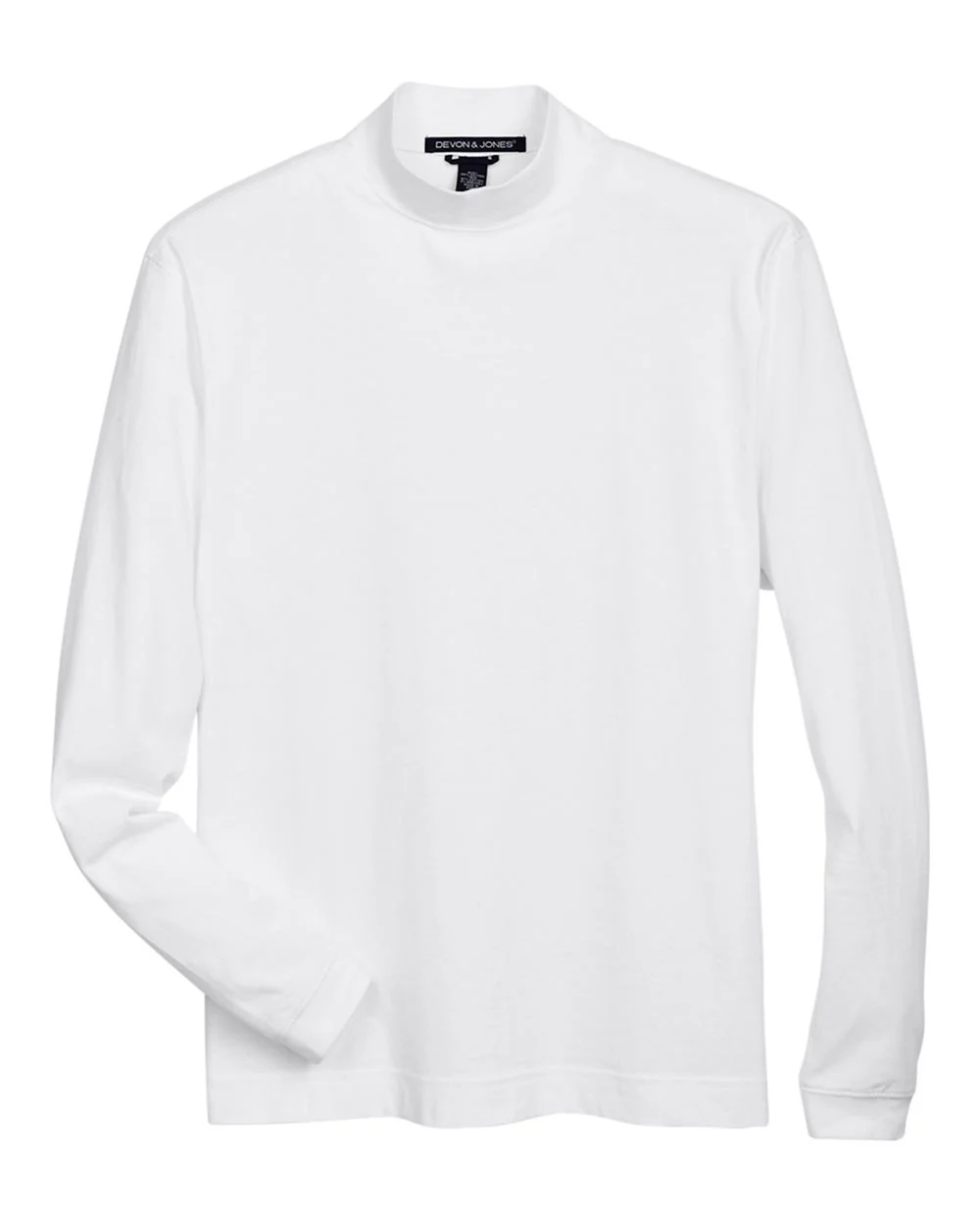 Devon & Jones-D420-Unisex Sueded Jersey Mock Neck T-Shirt - Image 27