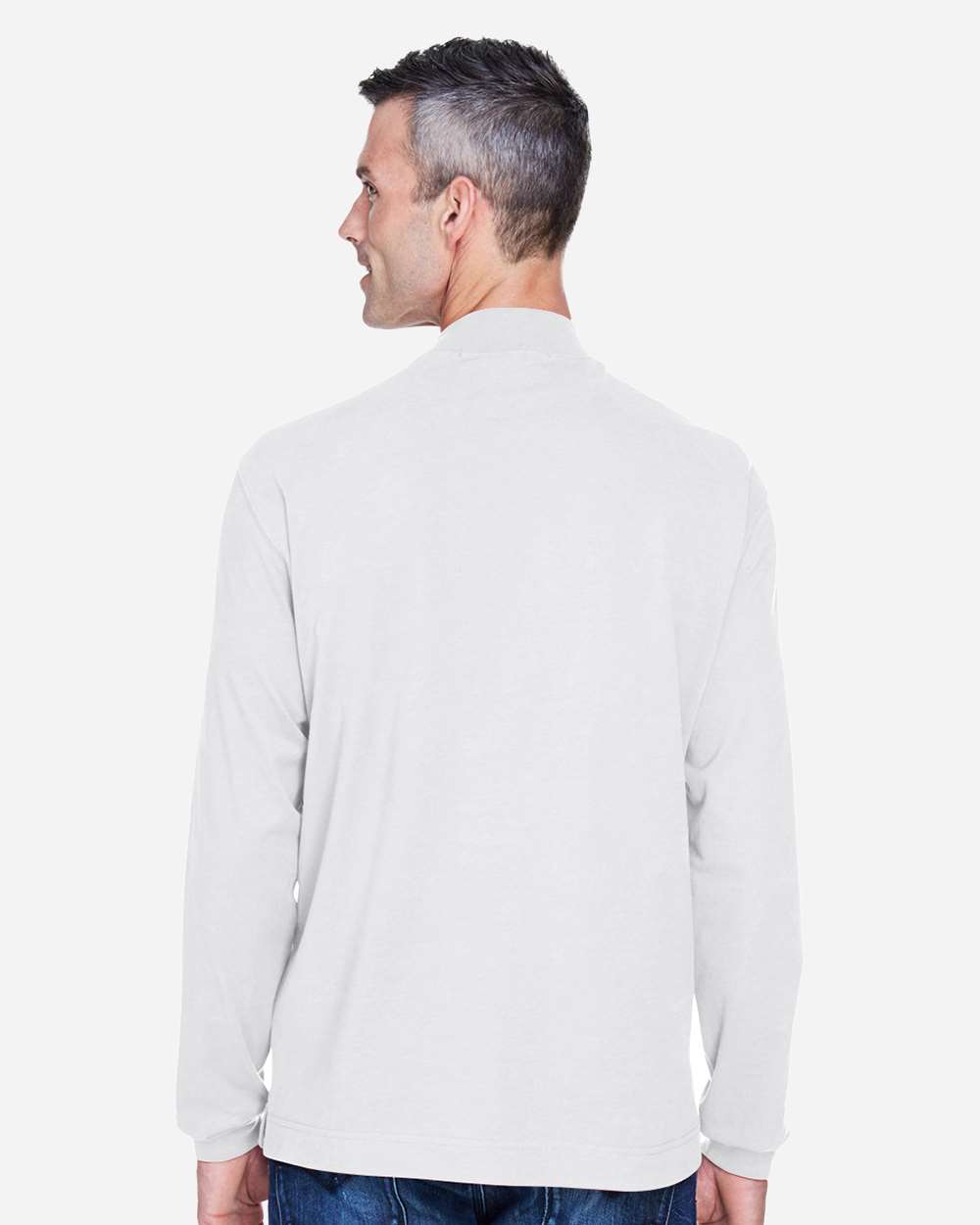 Devon & Jones-D420-Unisex Sueded Jersey Mock Neck T-Shirt - Image 31