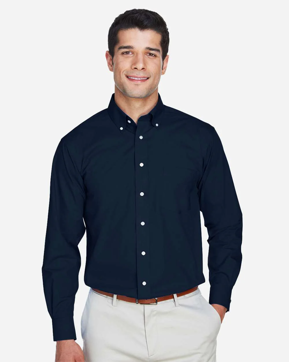 Devon & Jones-D620-Men's Crown Collection® Broadcloth Woven Dress Shirt - Image 24