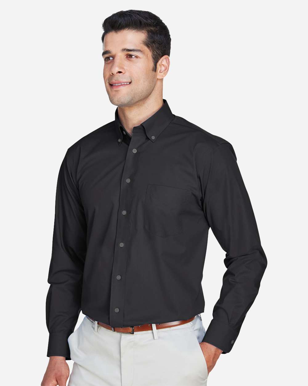 Devon & Jones-D620-Men's Crown Collection® Broadcloth Woven Dress Shirt - Image 4