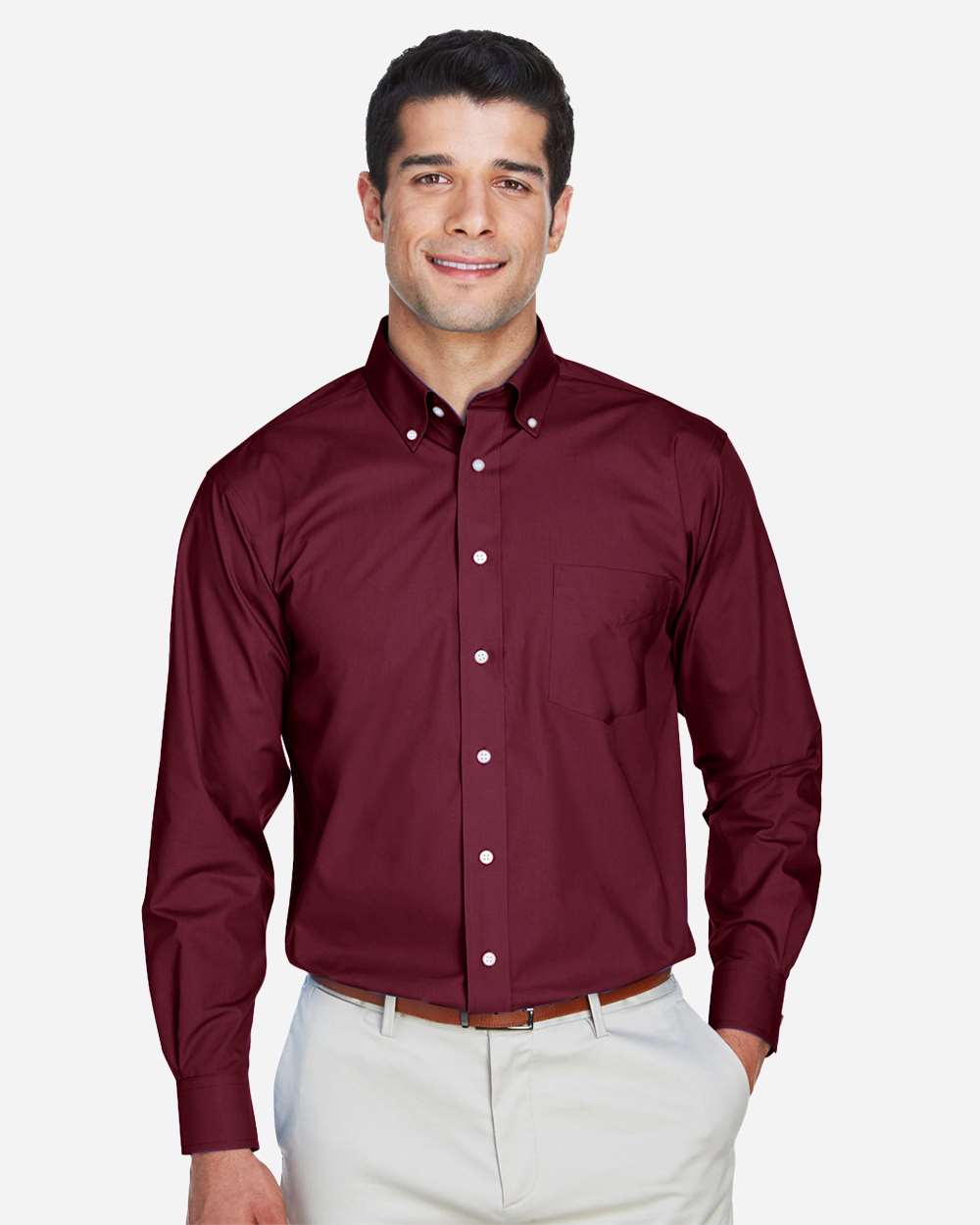 Devon & Jones-D620-Men's Crown Collection® Broadcloth Woven Dress Shirt - Image 9