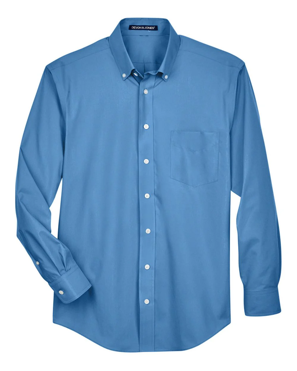 Devon & Jones-D620T-Men's Crown Collection® Tall Broadcloth Woven Dress Shirt - Image 7