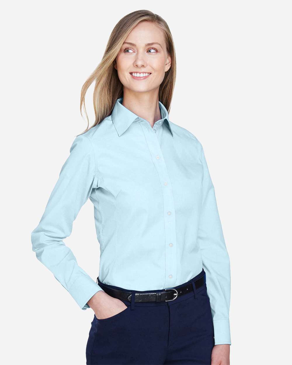 Devon & Jones-D620W-Women's Crown Collection® Broadcloth Woven Dress Shirt - Image 15