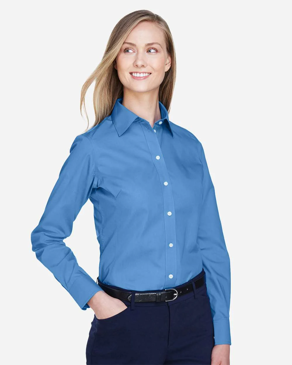Devon & Jones-D620W-Women's Crown Collection® Broadcloth Woven Dress Shirt - Image 20