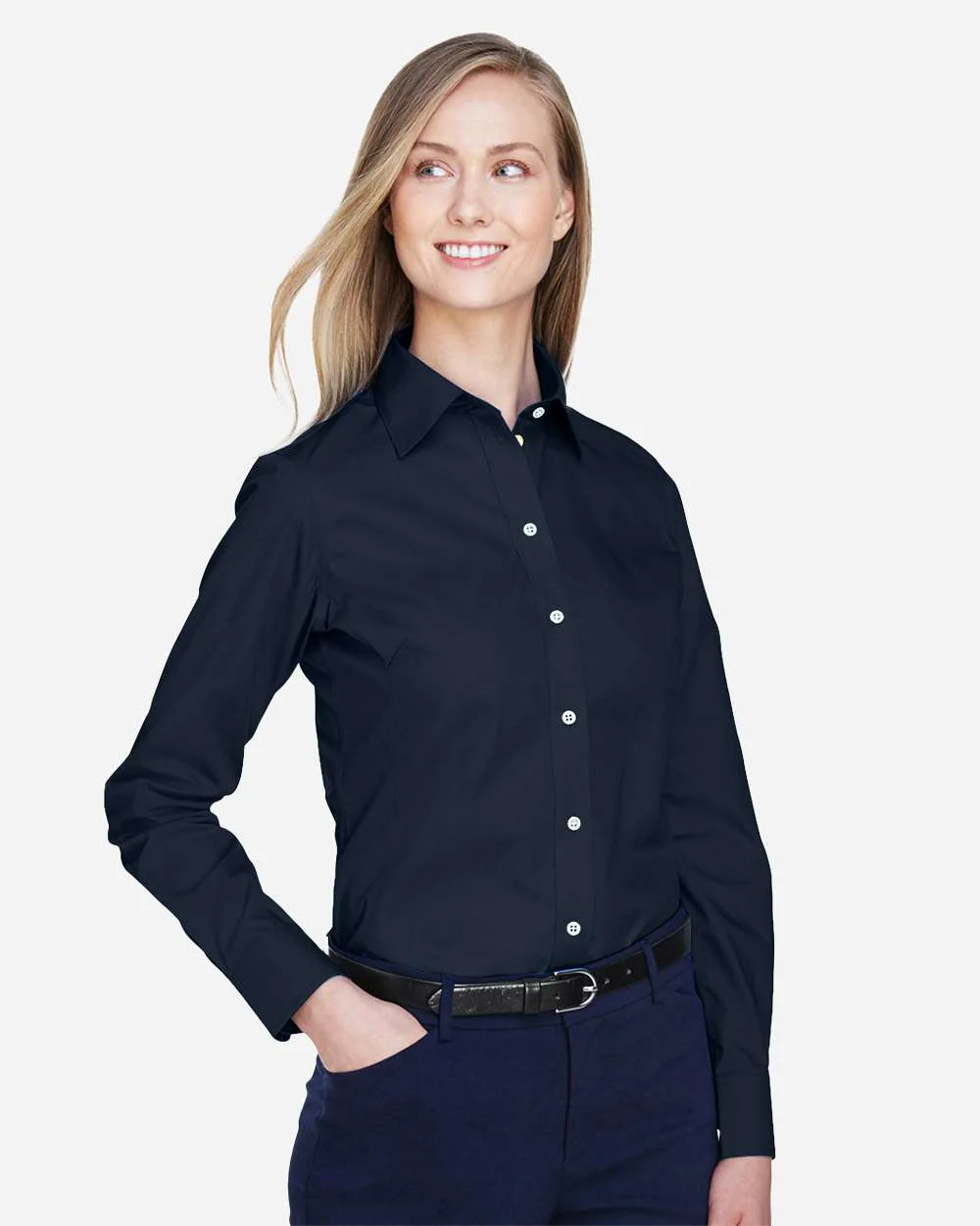 Devon & Jones-D620W-Women's Crown Collection® Broadcloth Woven Dress Shirt - Image 25