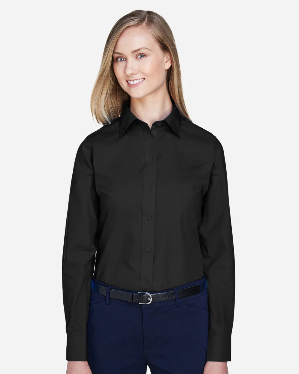 Devon & Jones-D620W-Women's Crown Collection® Broadcloth Woven Dress Shirt - Image 6