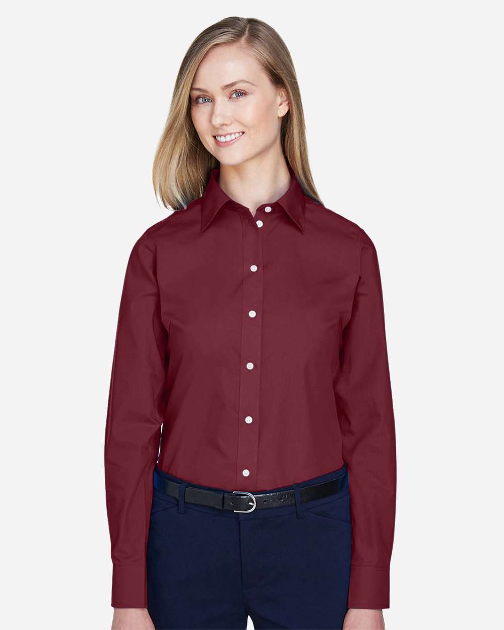 Devon & Jones-D620W-Women's Crown Collection® Broadcloth Woven Dress Shirt - Image 9