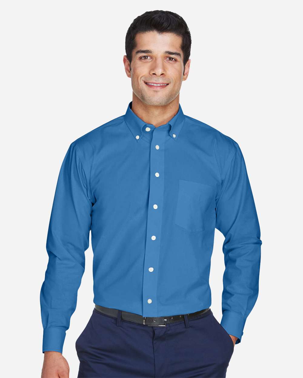 Devon & Jones-D630-Men's Crown Collection® Oxford Woven Dress Shirt - Image 3