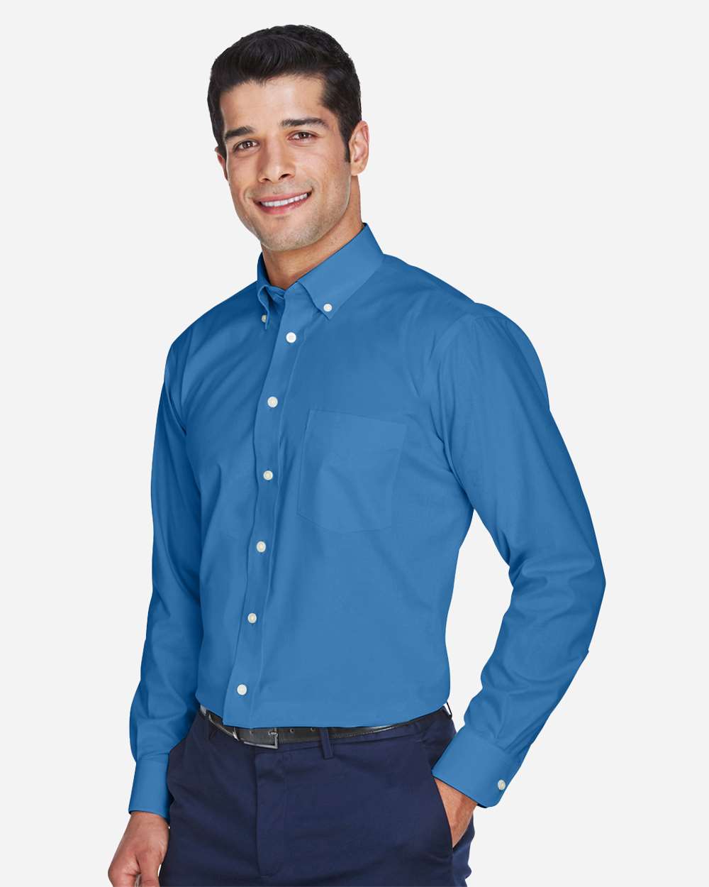 Devon & Jones-D630-Men's Crown Collection® Oxford Woven Dress Shirt - Image 4