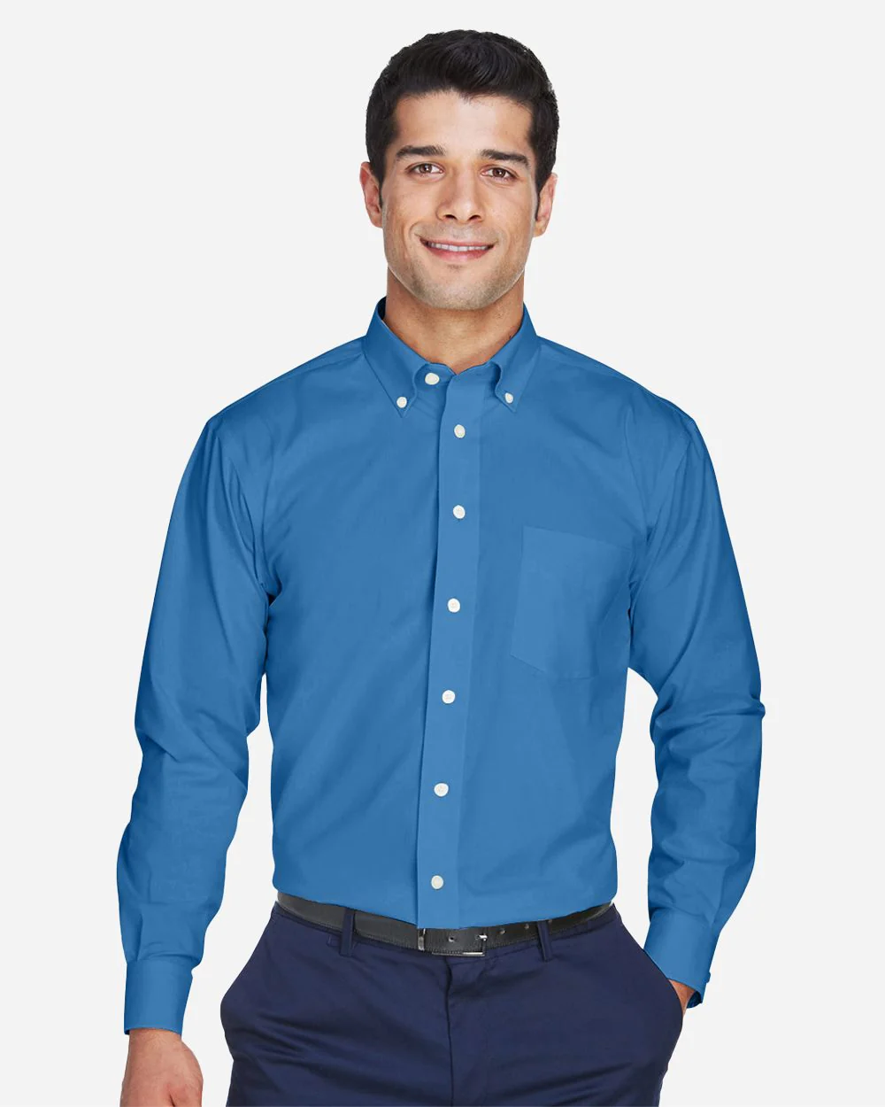Devon & Jones-D630-Men's Crown Collection® Oxford Woven Dress Shirt - Image 6