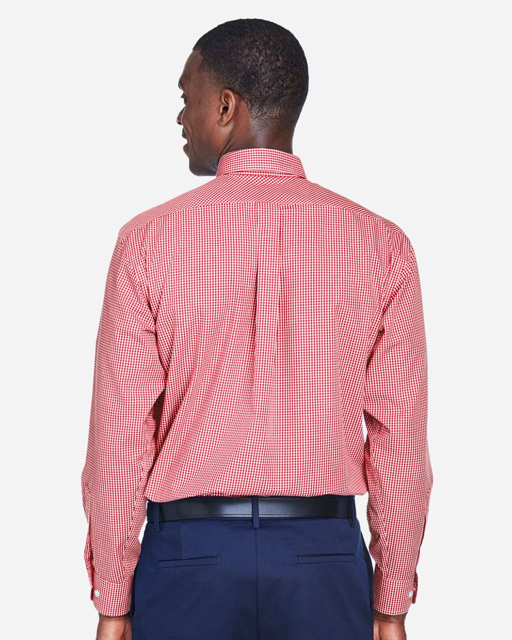 Devon & Jones-D640-Men's Crown Collection® Gingham Check Woven Dress Shirt - Image 21