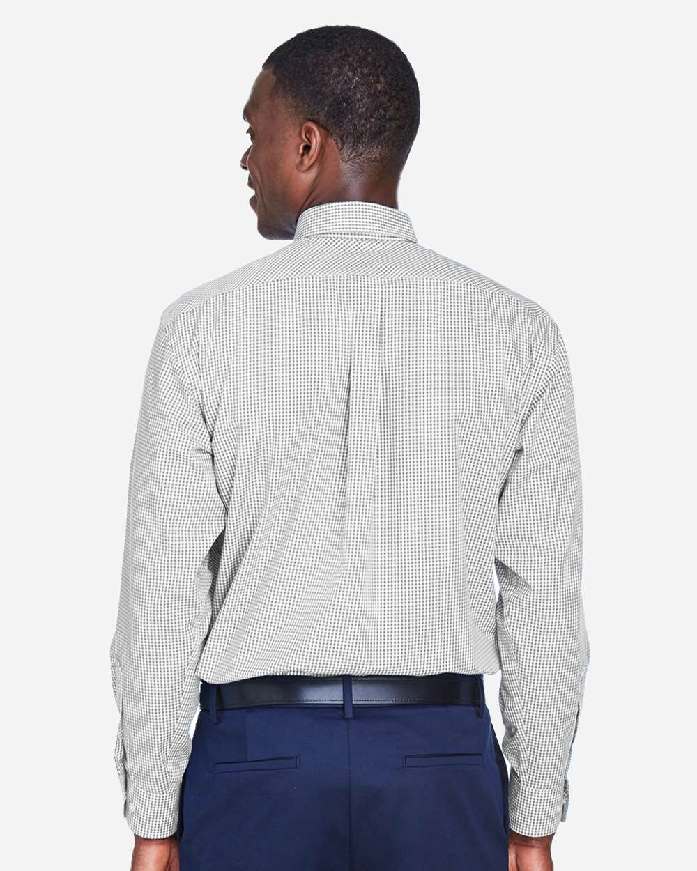 Devon & Jones-D640-Men's Crown Collection® Gingham Check Woven Dress Shirt - Image 26