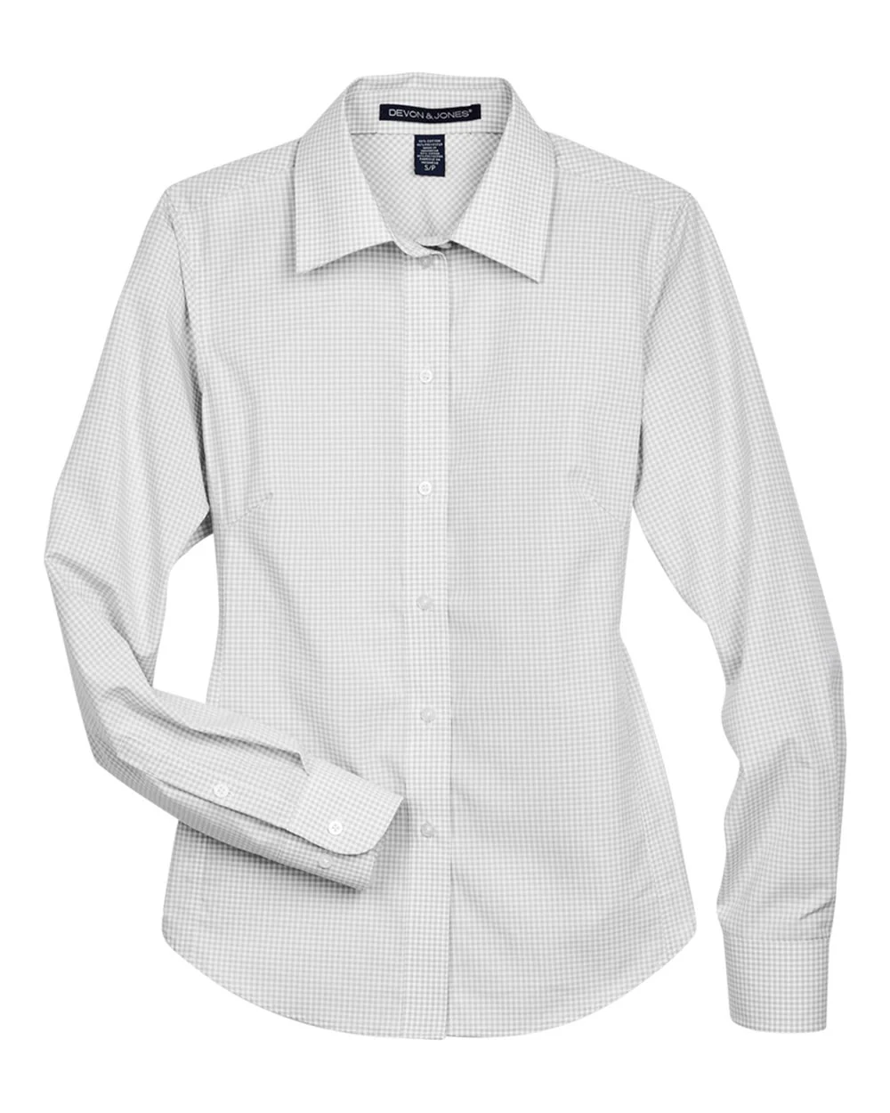 Devon & Jones-D640W-Women's Crown Collection® Gingham Check Woven Dress Shirt - Image 22