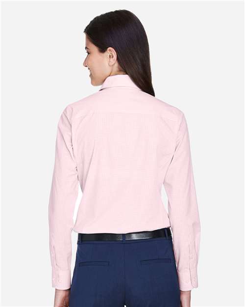 Devon & Jones-D640W-Women's Crown Collection® Gingham Check Woven Dress Shirt - Image 31