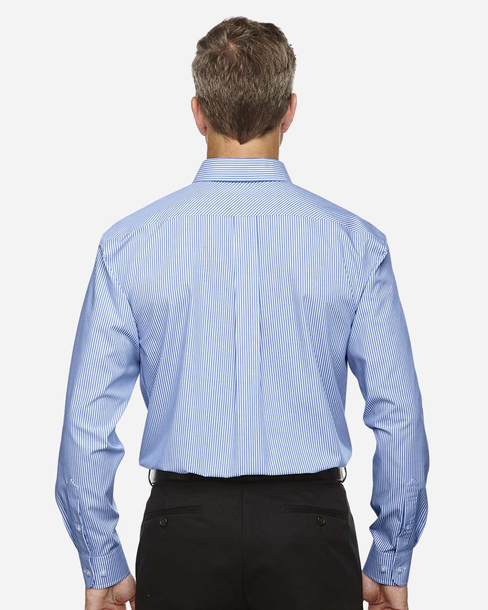 Devon & Jones-D645-Men's Crown Collection® Banker Stripe Woven Dress Shirt - Image 11