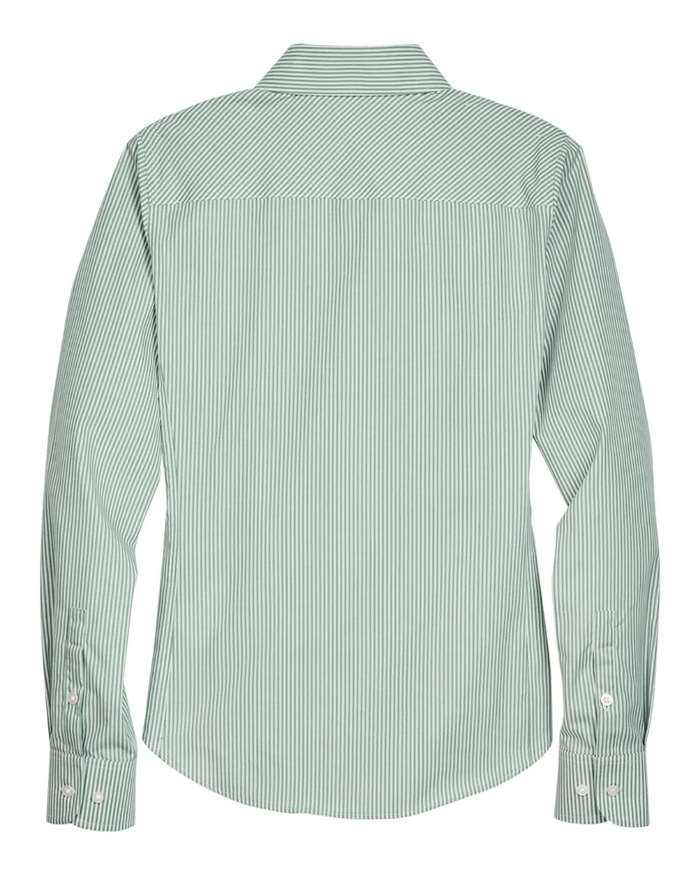 Devon & Jones-D645W-Women's Crown Collection® Banker Stripe Woven Dress Shirt - Image 2