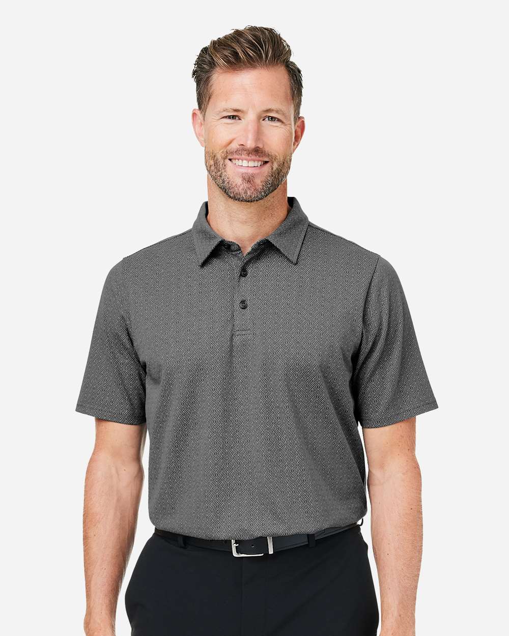 Devon & Jones-DG101-Men's Crownlux Performance® Geo Polo - Image 17