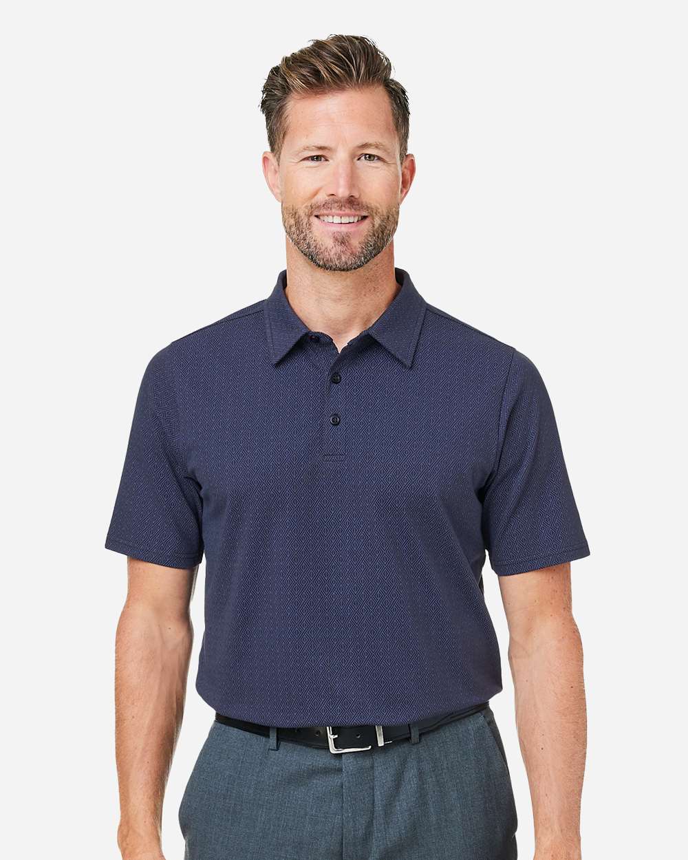 Devon & Jones-DG101-Men's Crownlux Performance® Geo Polo - Image 23