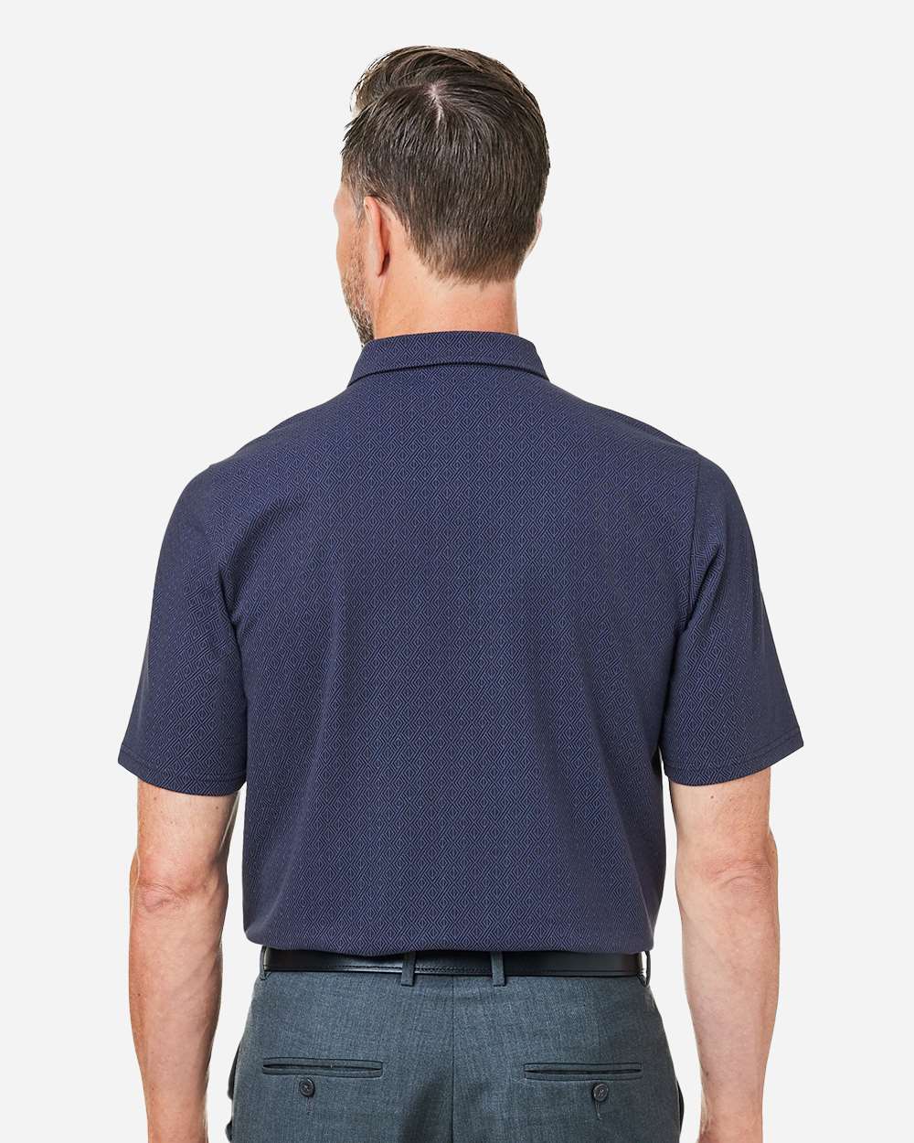 Devon & Jones-DG101-Men's Crownlux Performance® Geo Polo - Image 25