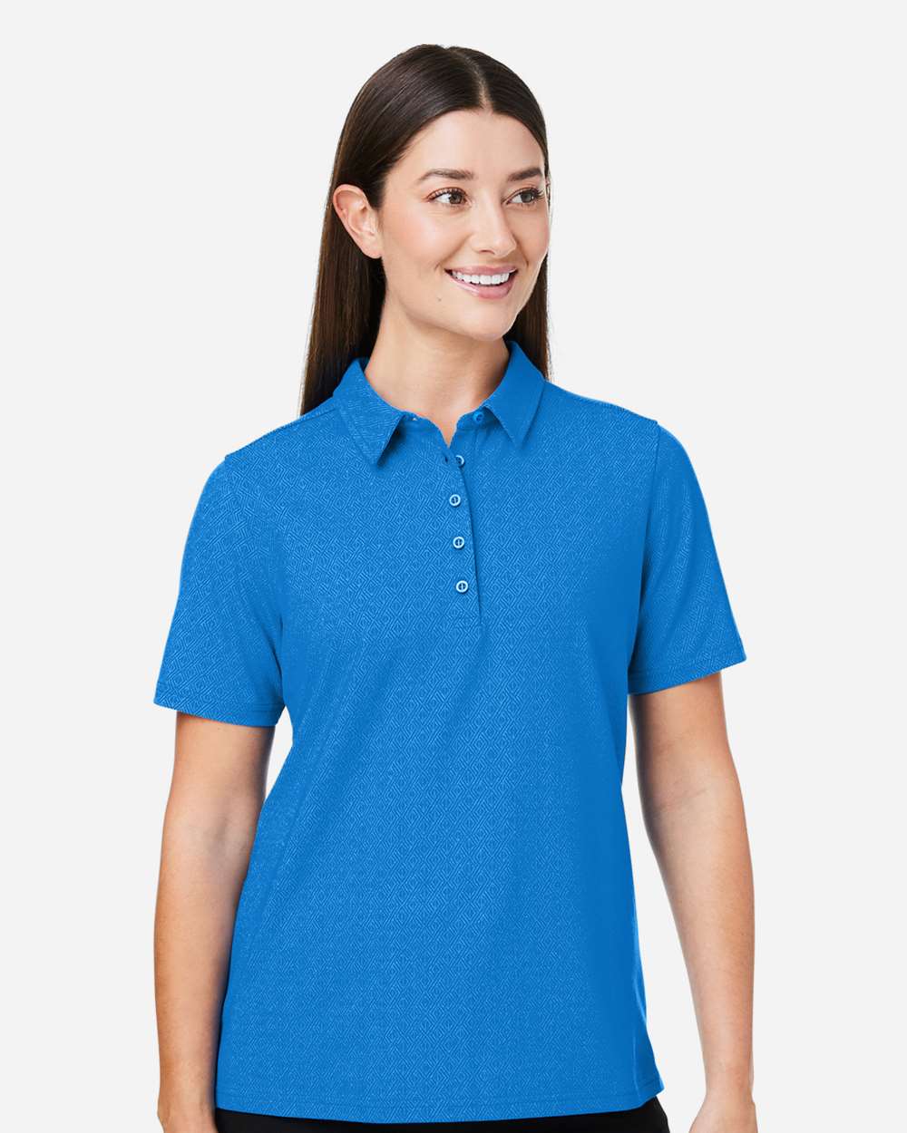 Devon & Jones-DG101W-Women's Crownlux Performance® Geo Polo - Image 11