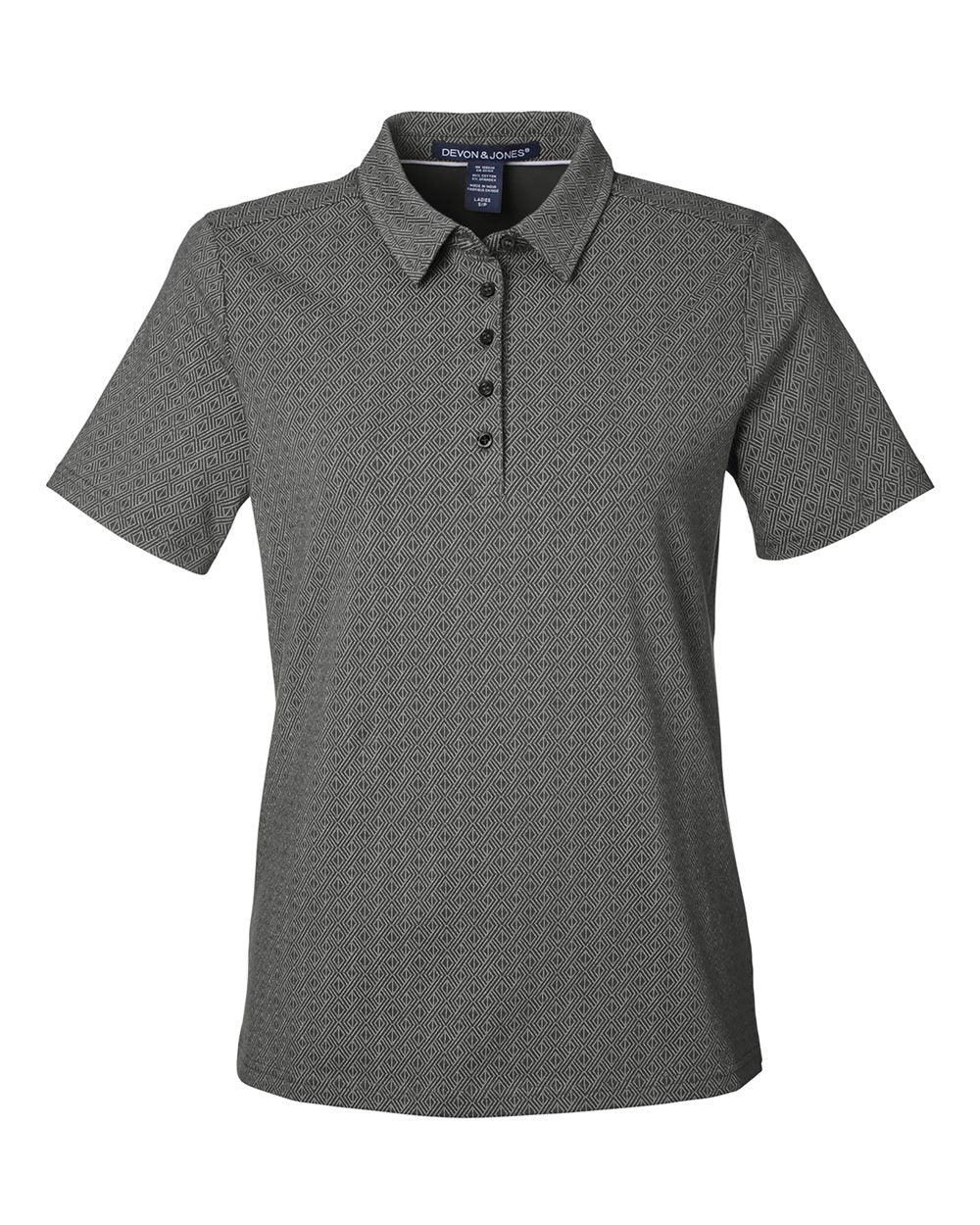 Devon & Jones-DG101W-Women's Crownlux Performance® Geo Polo - Image 14