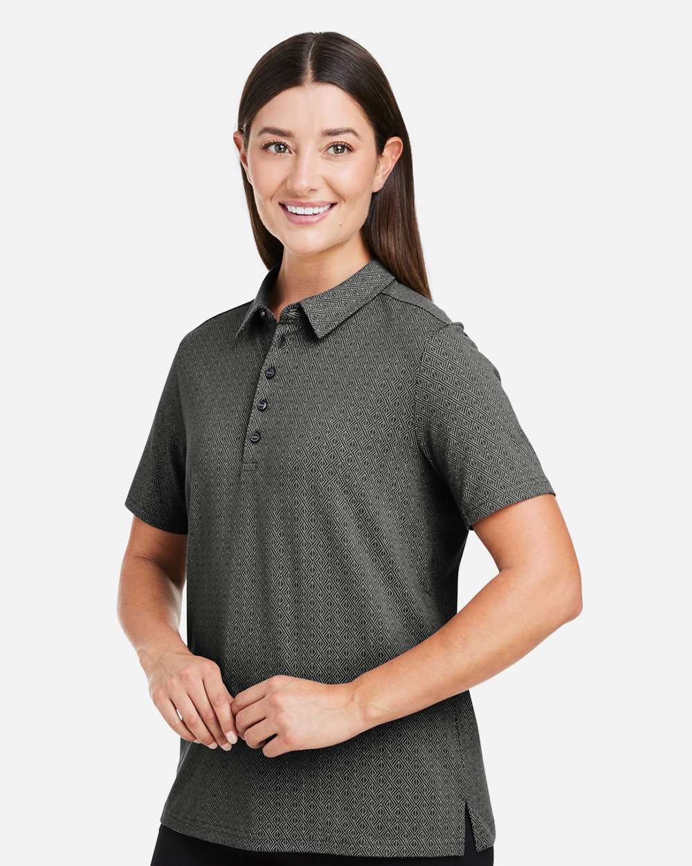 Devon & Jones-DG101W-Women's Crownlux Performance® Geo Polo - Image 18