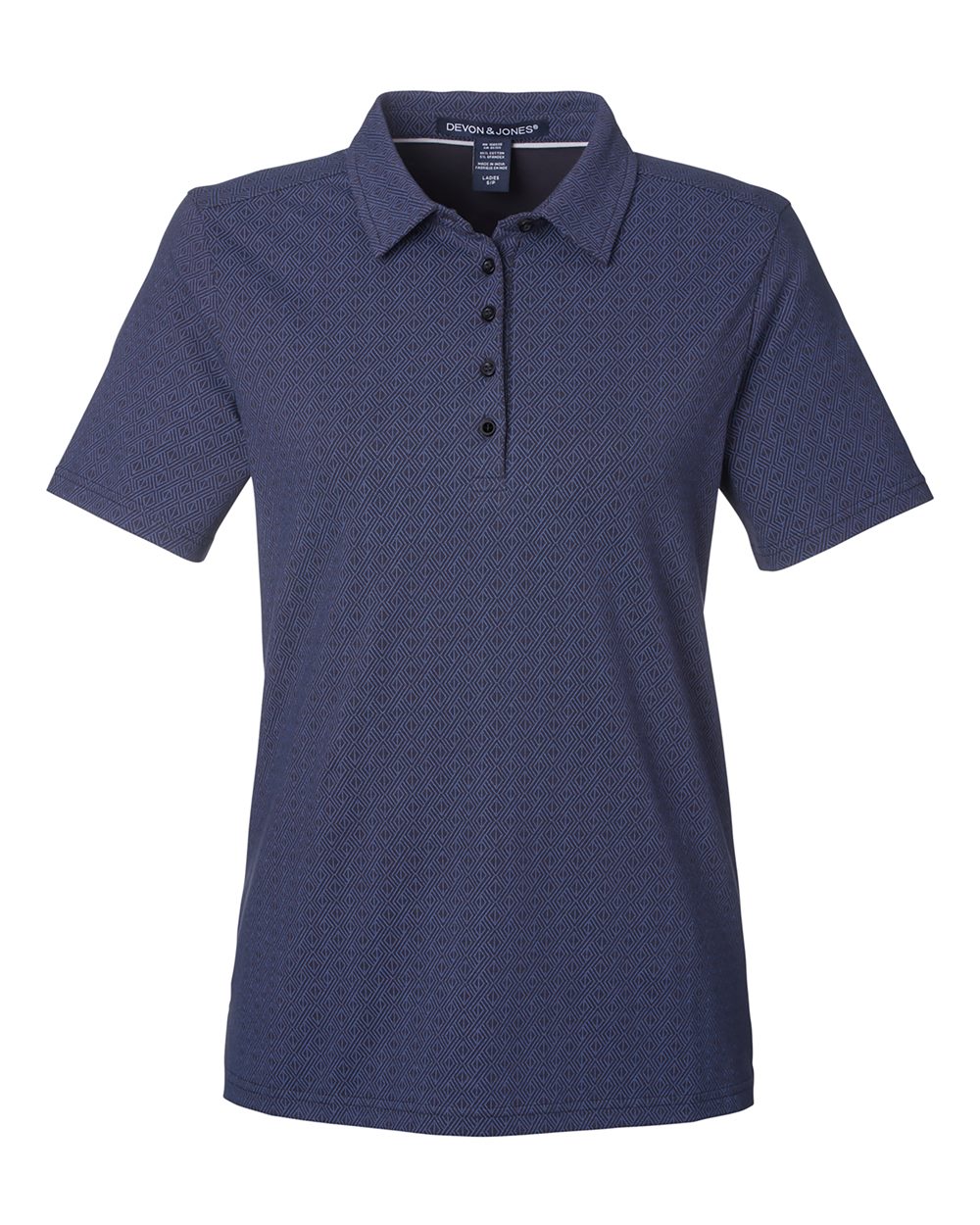 Devon & Jones-DG101W-Women's Crownlux Performance® Geo Polo - Image 20