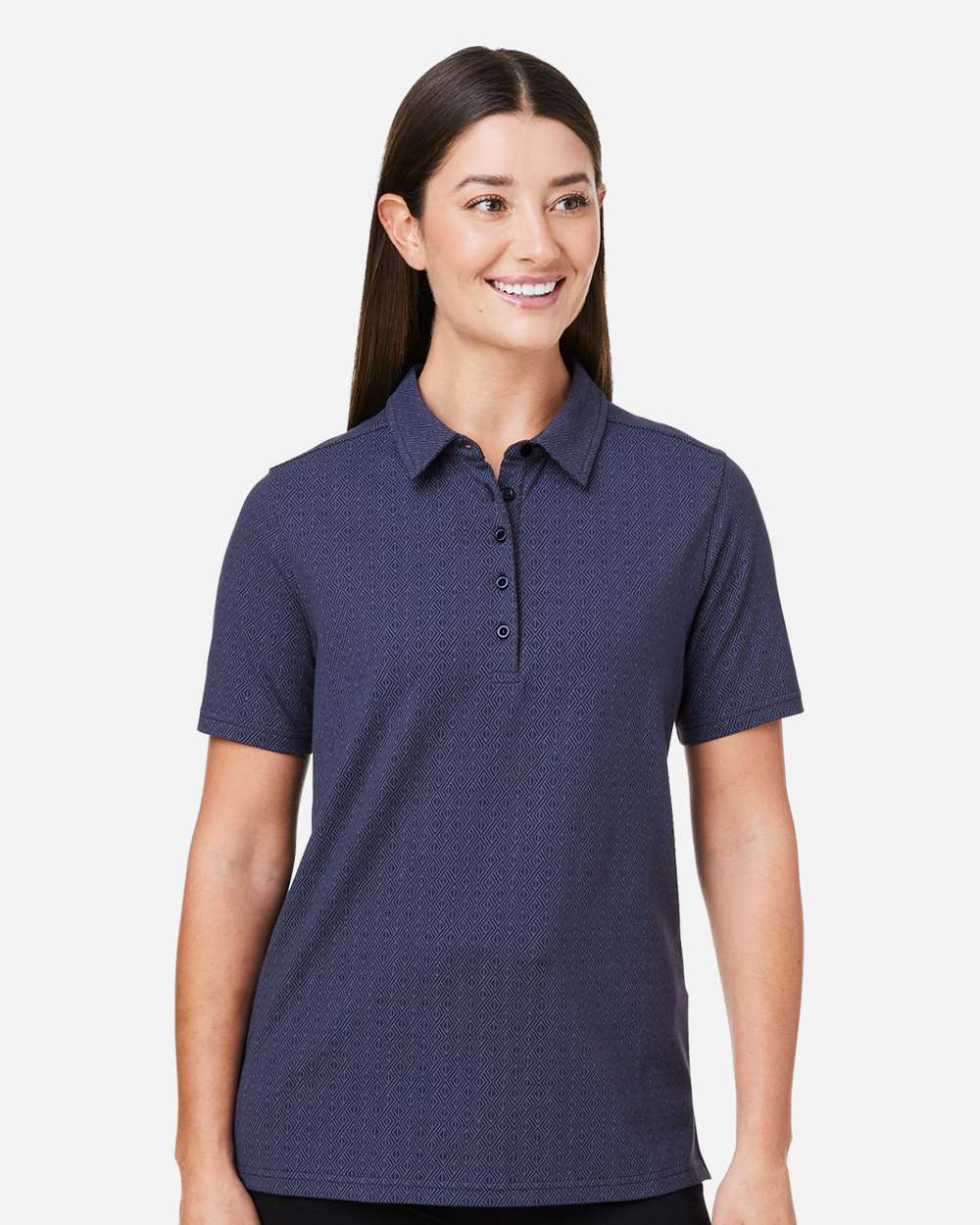 Devon & Jones-DG101W-Women's Crownlux Performance® Geo Polo - Image 23