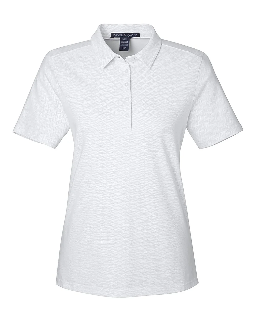 Devon & Jones-DG101W-Women's Crownlux Performance® Geo Polo - Image 26