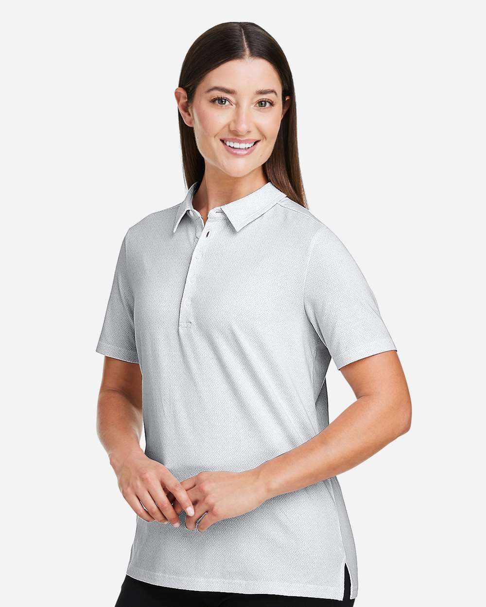 Devon & Jones-DG101W-Women's Crownlux Performance® Geo Polo - Image 30
