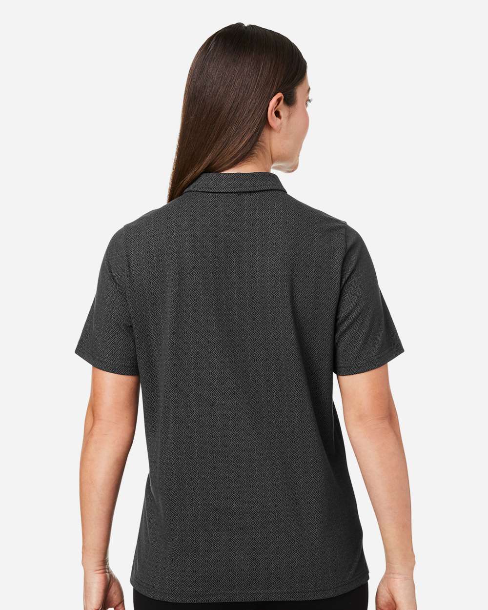 Devon & Jones-DG101W-Women's Crownlux Performance® Geo Polo - Image 6
