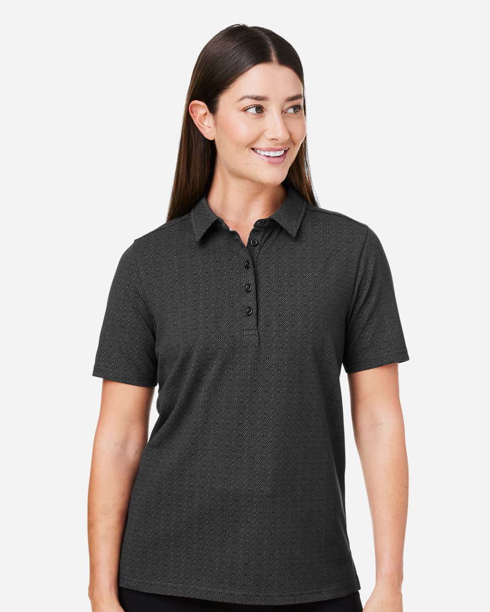 Devon & Jones-DG101W-Women's Crownlux Performance® Geo Polo - Image 7