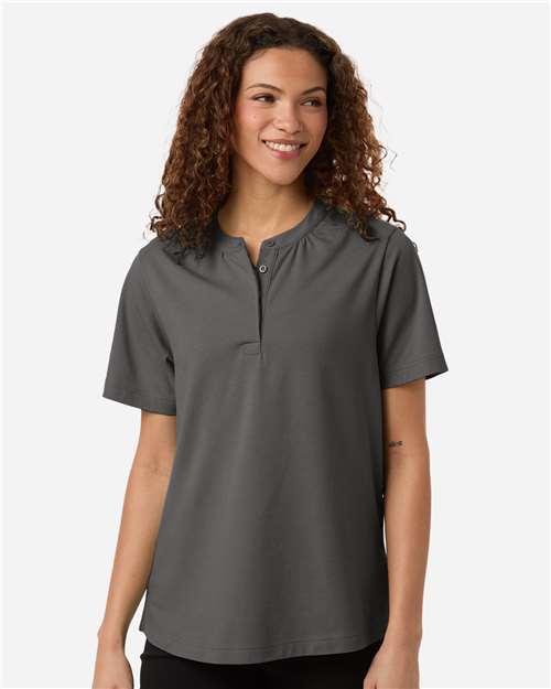 Devon & Jones-DG102W-Women's Seaton Pebble Textured Polo - Image 17