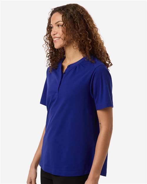 Devon & Jones-DG102W-Women's Seaton Pebble Textured Polo - Image 21