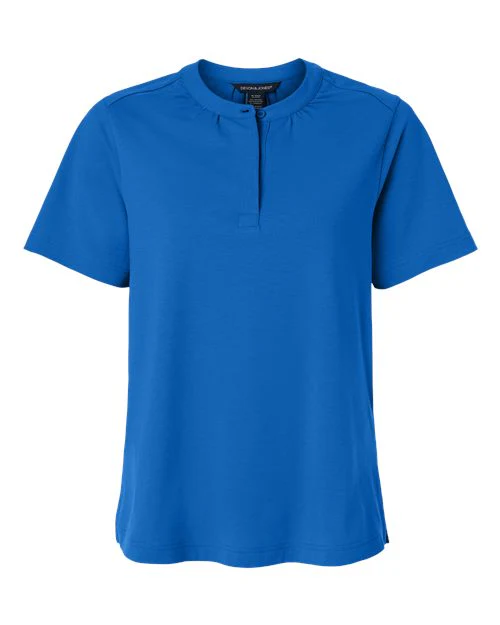 Devon & Jones-DG102W-Women's Seaton Pebble Textured Polo - Image 4