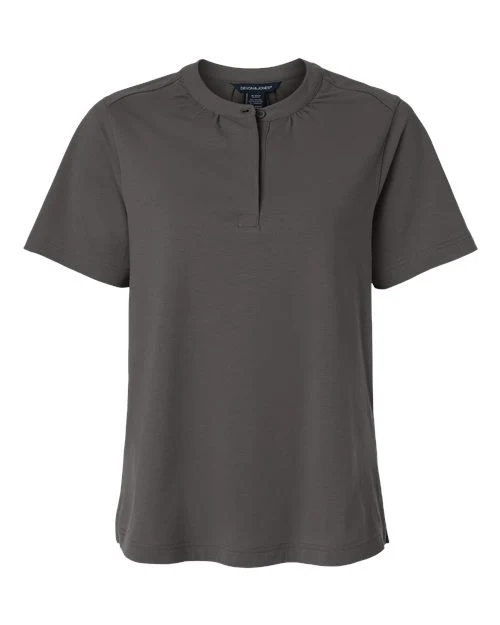 Devon & Jones-DG102W-Women's Seaton Pebble Textured Polo - Image 5