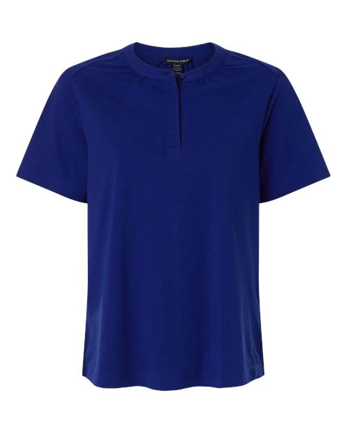 Devon & Jones-DG102W-Women's Seaton Pebble Textured Polo - Image 6