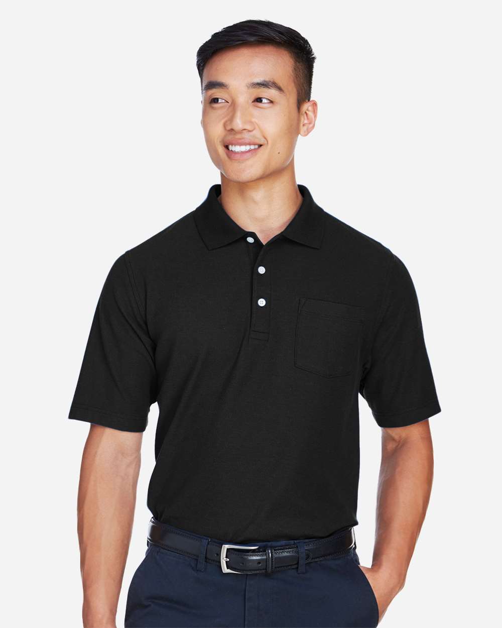 Devon & Jones-DG150P-Men's DRYTEC20™ Performance Pocket Polo - Image 3