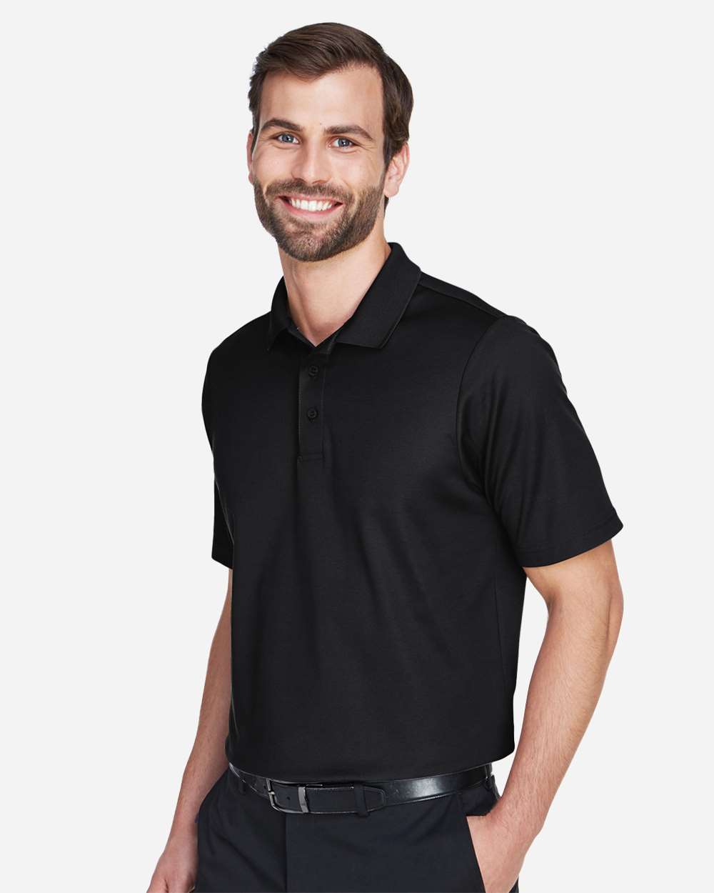 Devon & Jones-DG20-Men's CrownLux Performance® Plaited Polo - Image 4