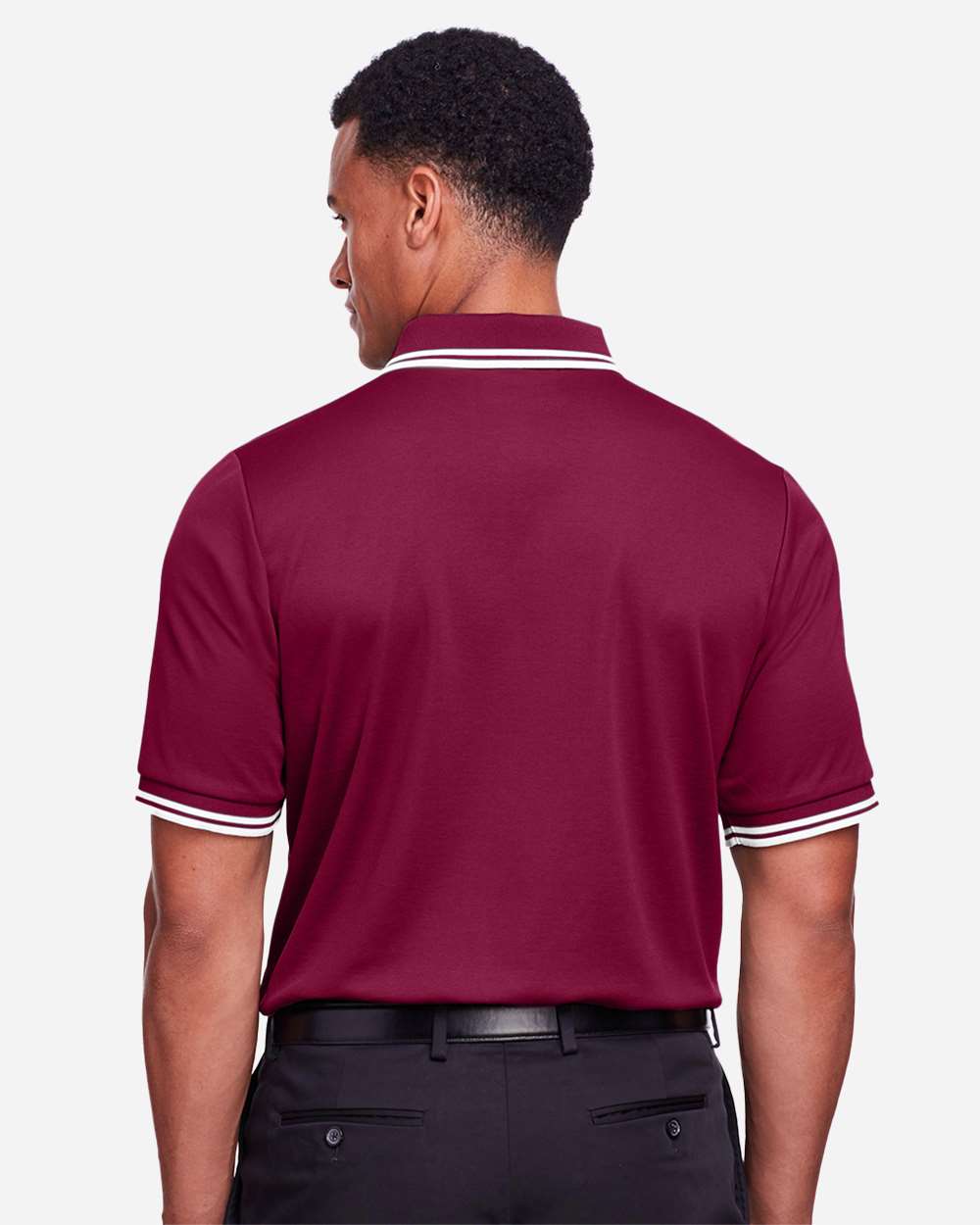 Devon & Jones-DG20C-Men's CrownLux Performance® Plaited Tipped Polo - Image 11