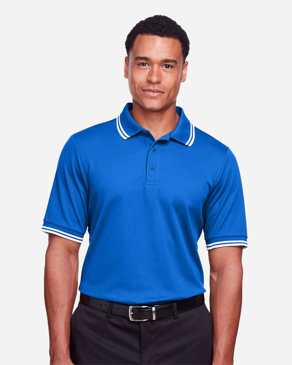 Devon & Jones-DG20C-Men's CrownLux Performance® Plaited Tipped Polo - Image 14