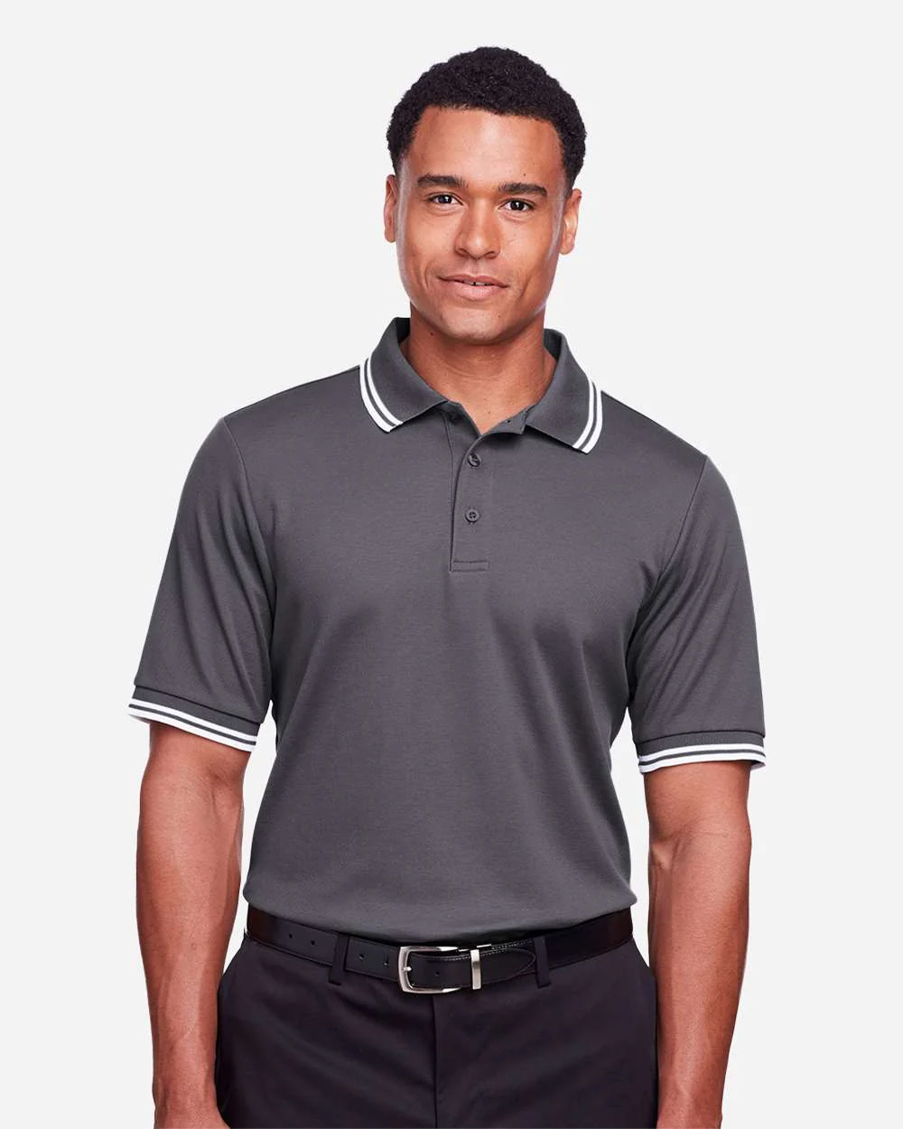 Devon & Jones-DG20C-Men's CrownLux Performance® Plaited Tipped Polo - Image 19